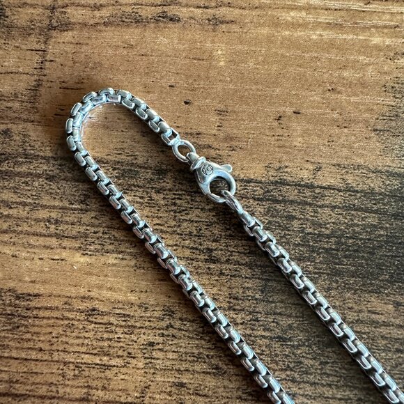 David Yurman Box Chain Necklace in Sterling Silver - 3.6mm - 22" - Picture 6 of 13